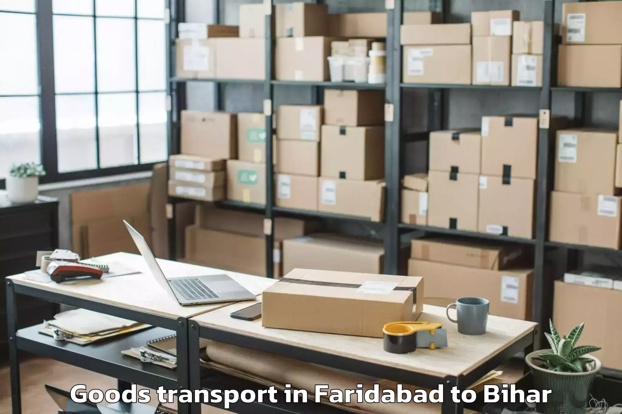 Trusted Faridabad to Kurhani Goods Transport